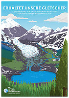 Poster des Weltwassertag von UN-Water mit dem Motto "Erhalt der Gletscher"