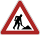 Baustellenschild