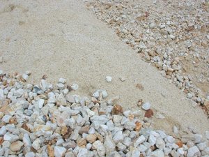 Sande und Kiese unterschiedlichster Korngröße und Kornform