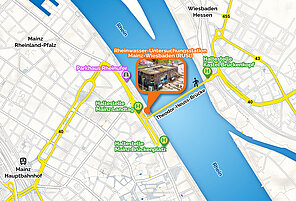 Lage der Rheinwasser-Untersuchungsstation