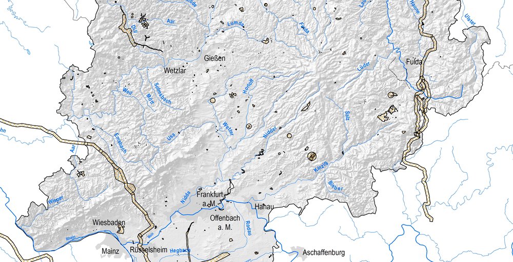 Ausschnitt aus dem Landesplanungs-GIS