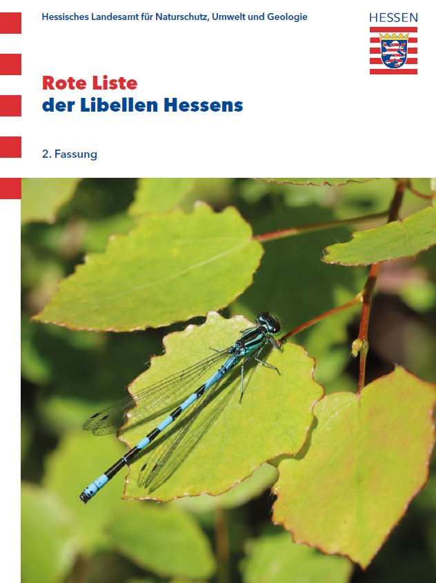Titelbild der Publikation "rote Liste der Libellen Hessens"